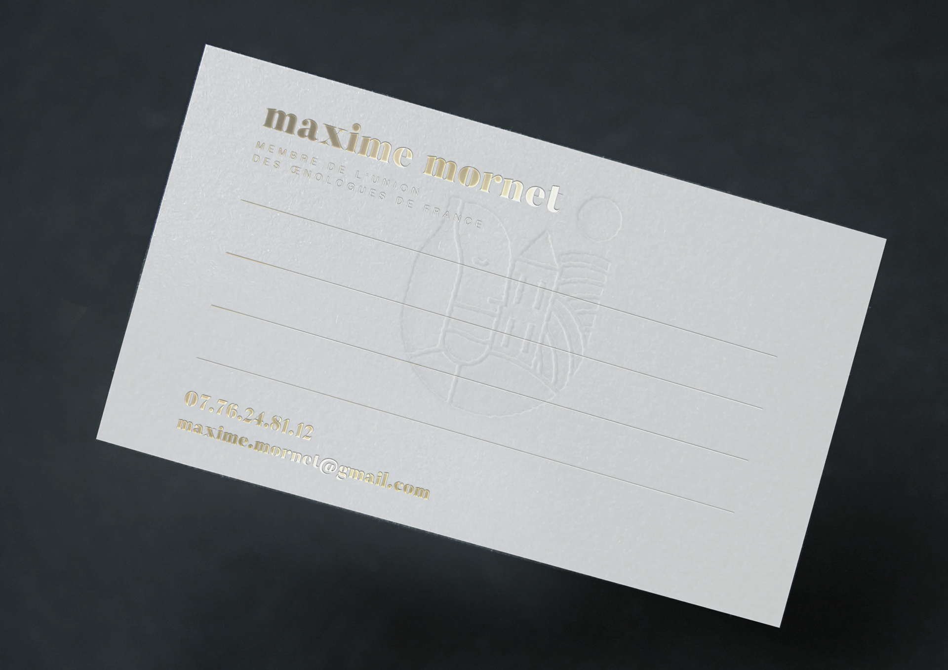Carte de visite verso