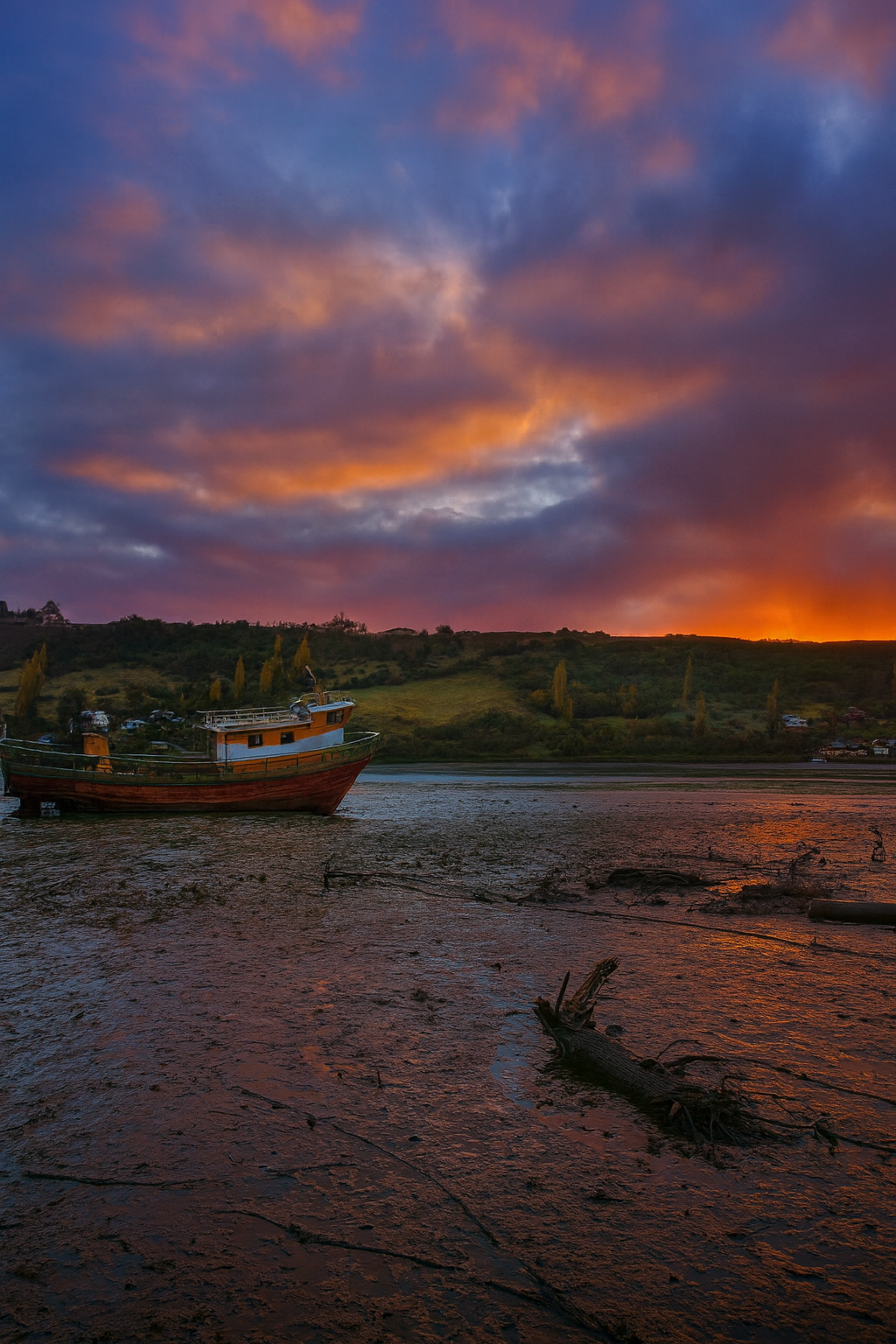 Castro - Atardecer en Tenaún