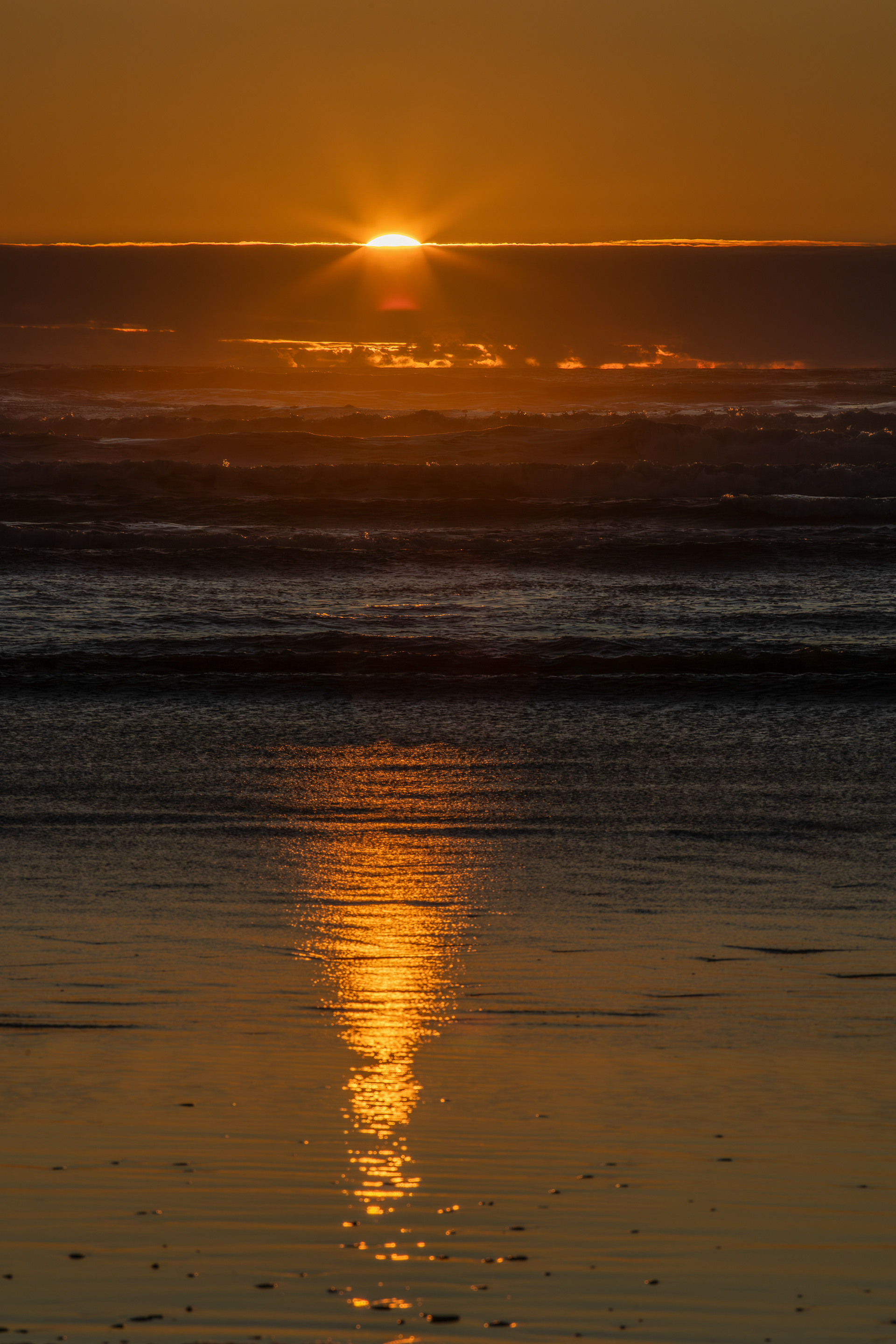 Chonchi - Atardece sobre la Playa de Cucao