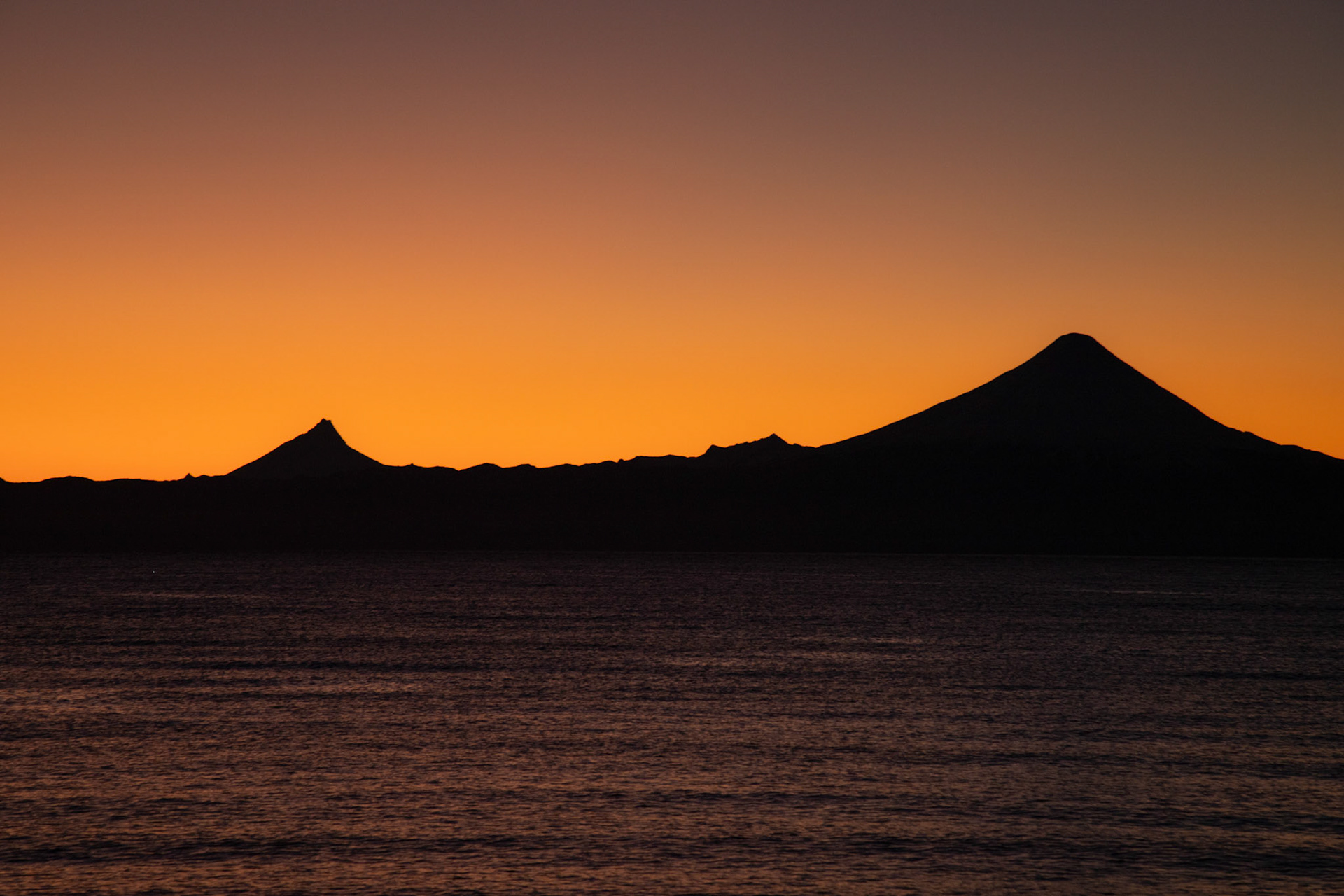 Amenece desde la Costanera de Frutillar