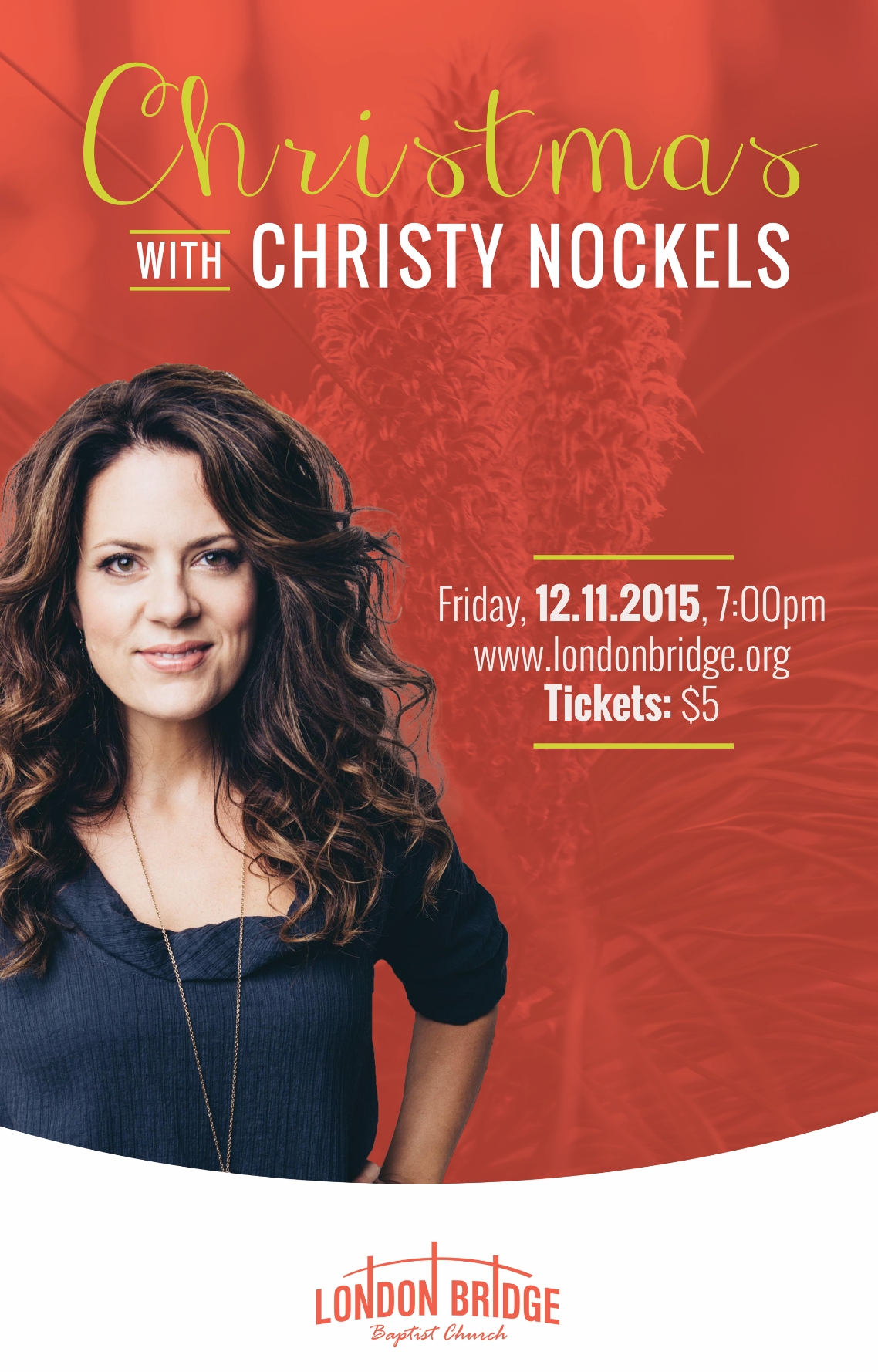 Christy Nockels Christmas Concert Poster