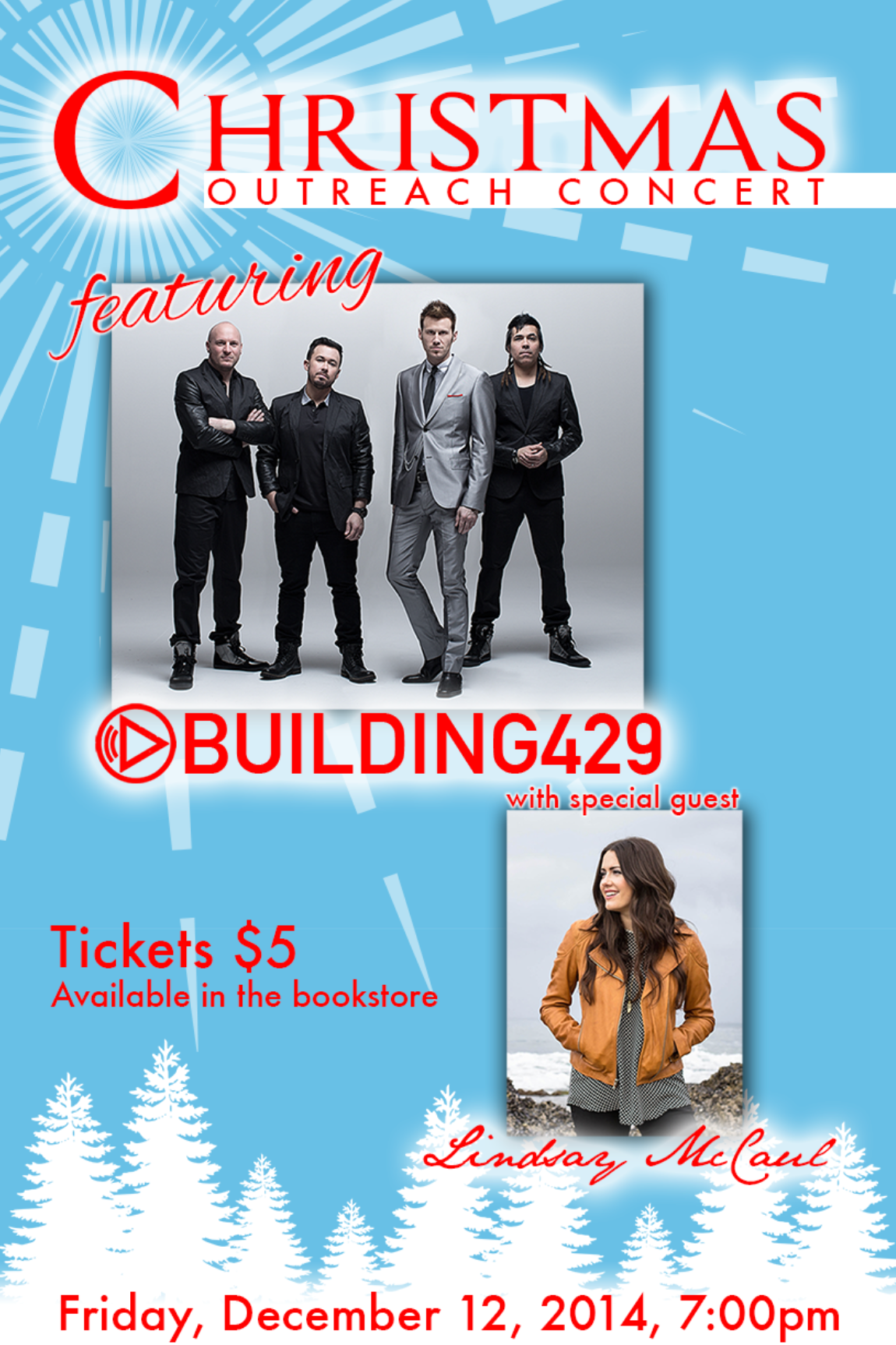 Building 429/Lindsay McCaul Christmas Concert Poster