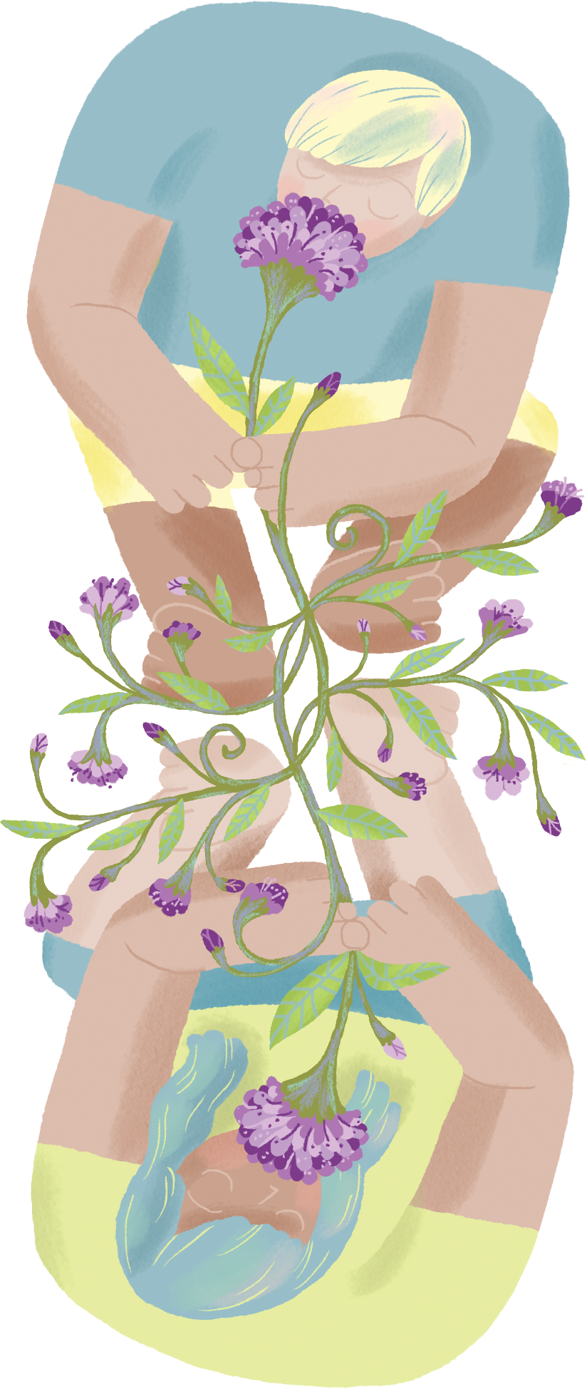 Smell the flowers for hours