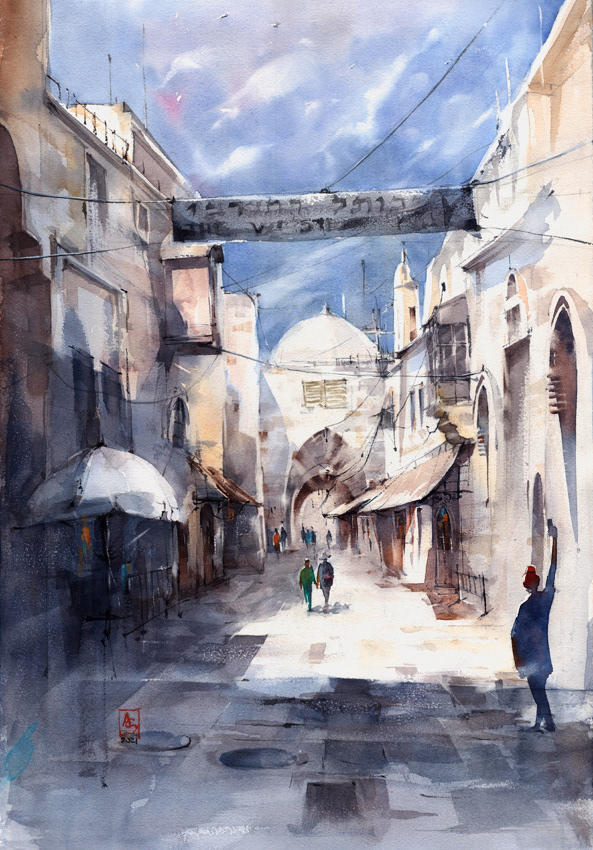 Jerusalem Medley, 38x56 cm, sold