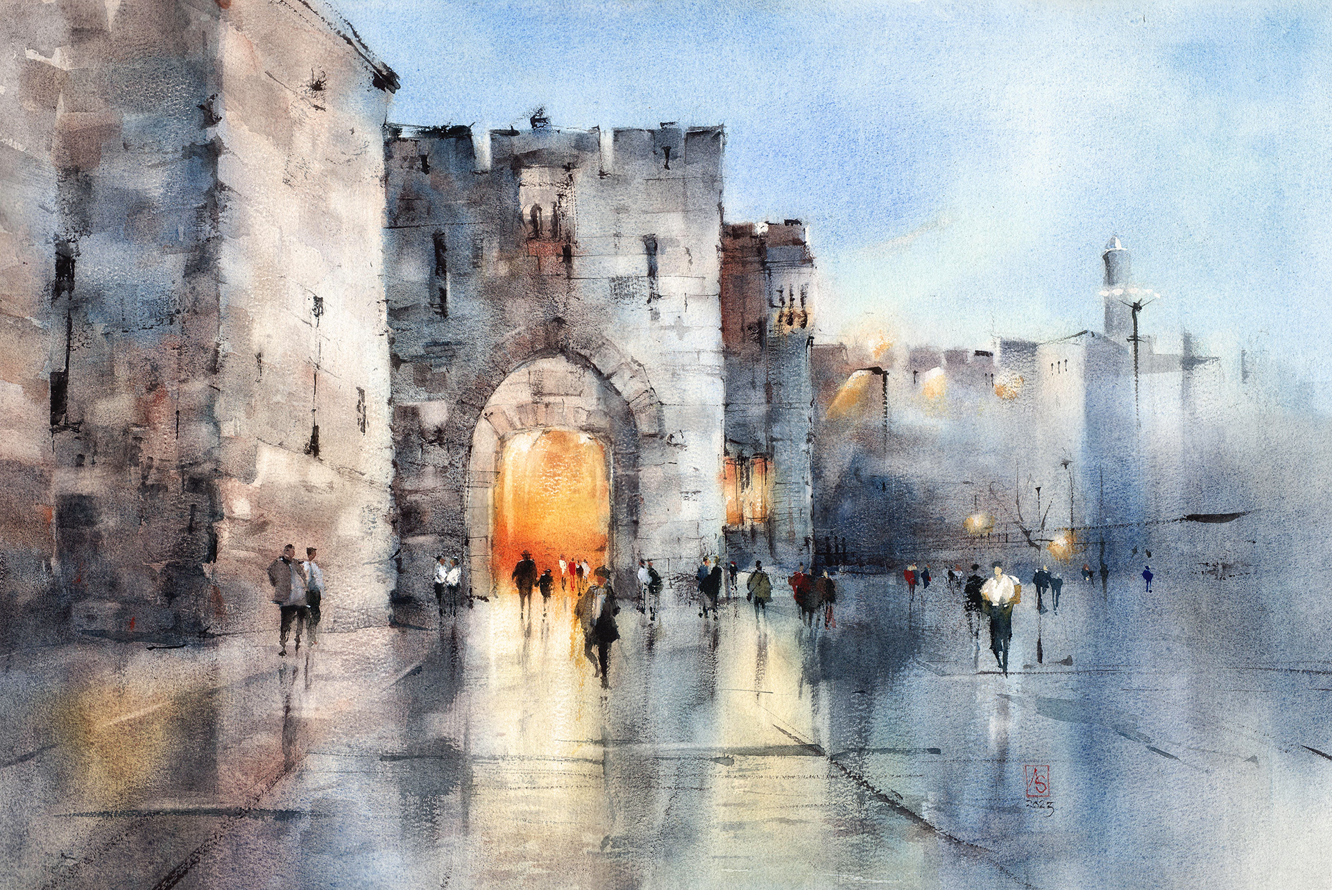 Jaffo Gate, 56x38 cm, sold