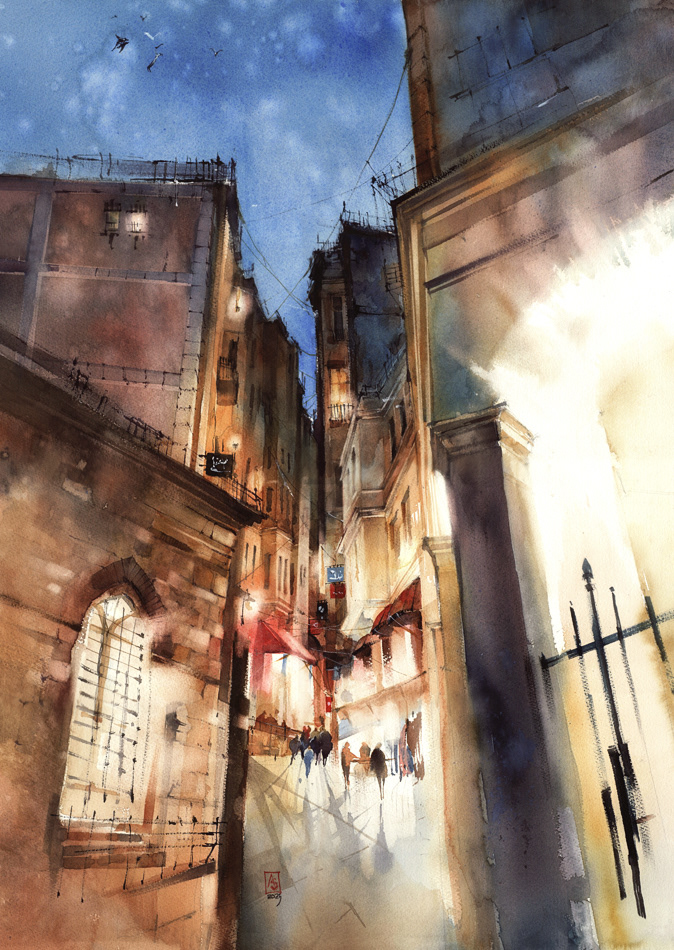 Light in Your Windows, 56x76 cm, available