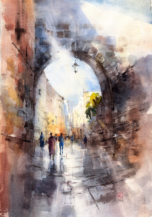 The Path of Beam, 38x56 cm, not available