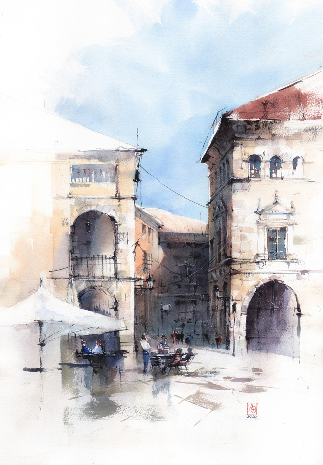 Barcelona's Spring, 38x56 cm, sold