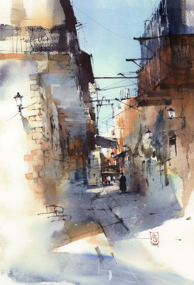 No rush, 38x56 cm, available