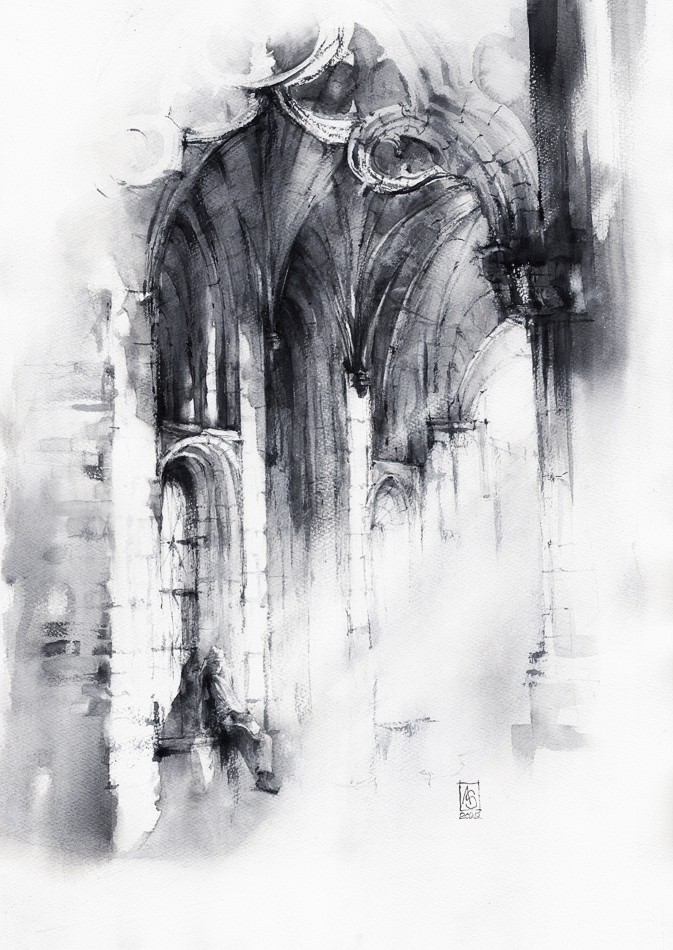 Moment of Silence, 38x56 cm, sold