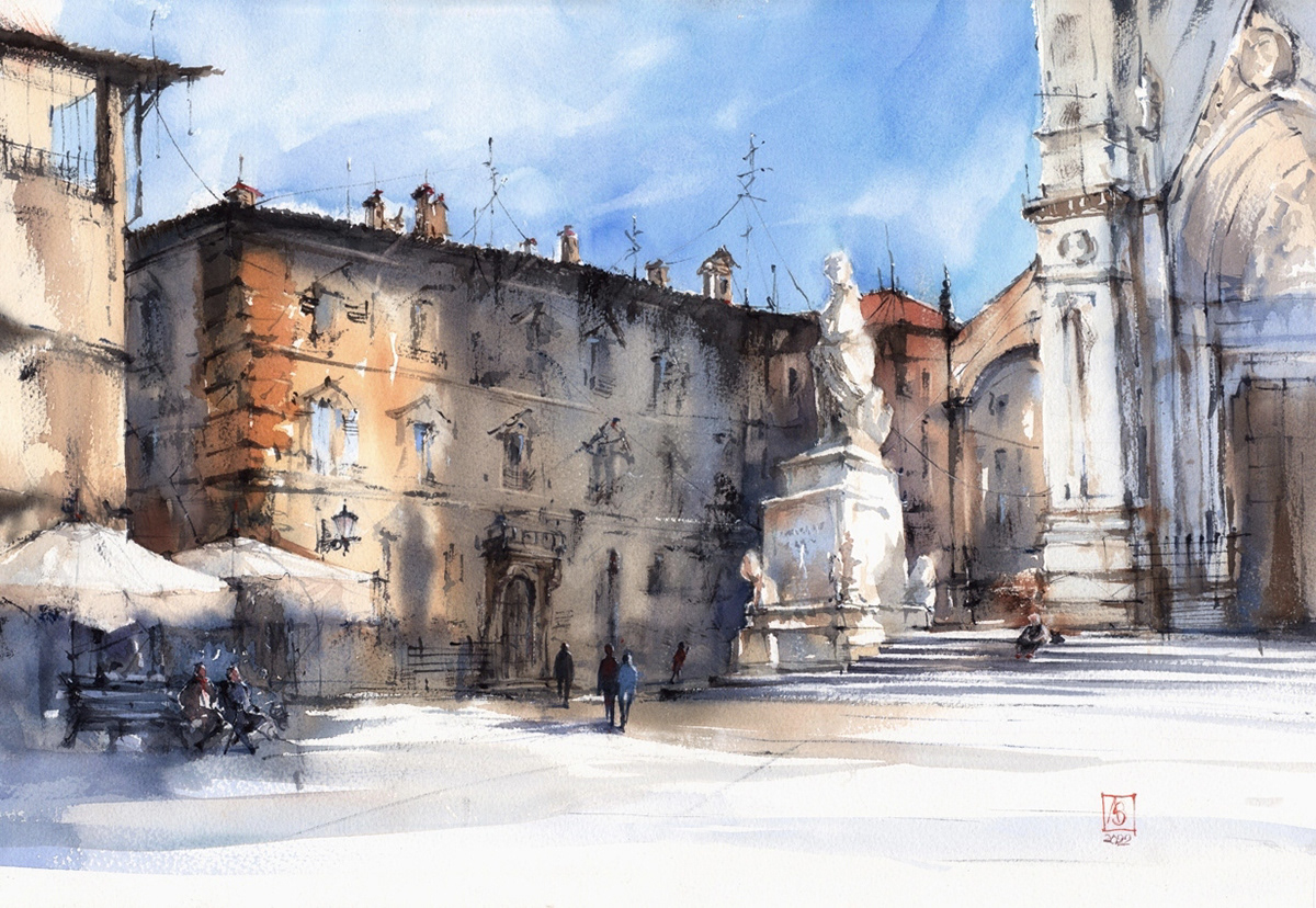 Firenze Heart, 56x38 cm, sold