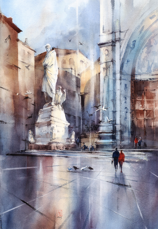 Ciizen of Tuscany, 38x56 cm, available