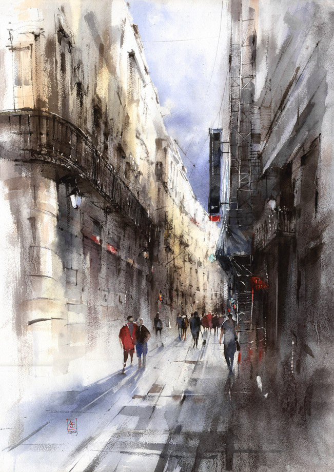 Reverberation, 56x76 cm, available