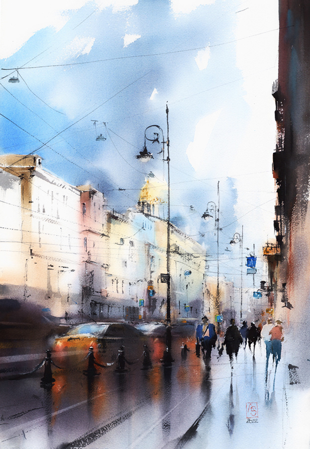 Who'll Stop the Rain, 38x56 cm, available