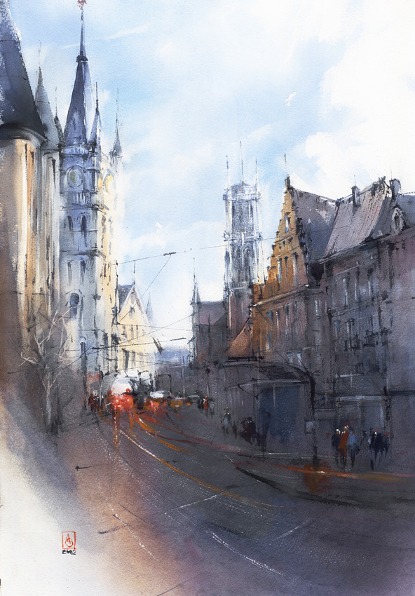 Cpital's Hustle, 38x56 cm, sold