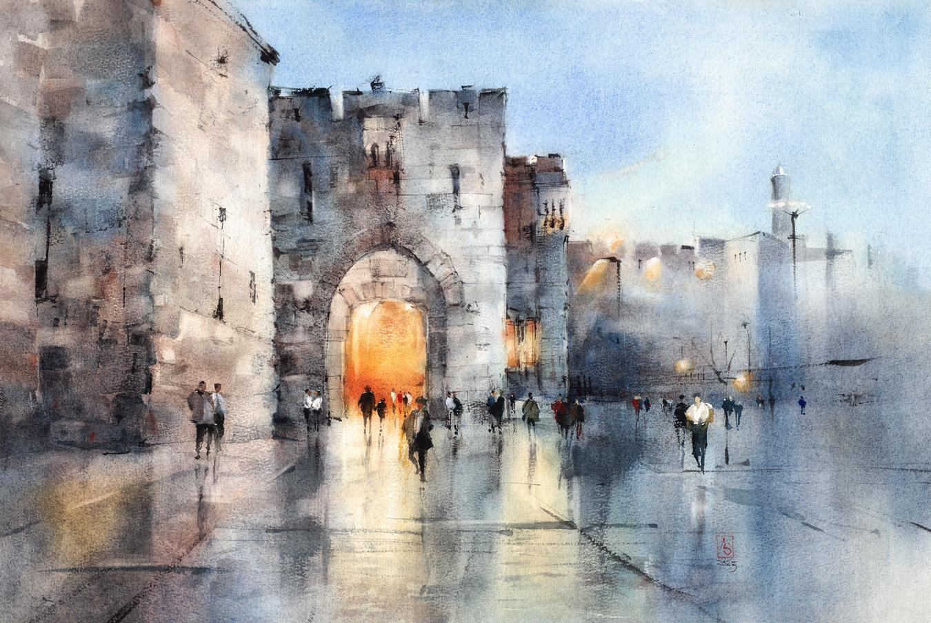 Jaffo Gate, 56x38 cm, available