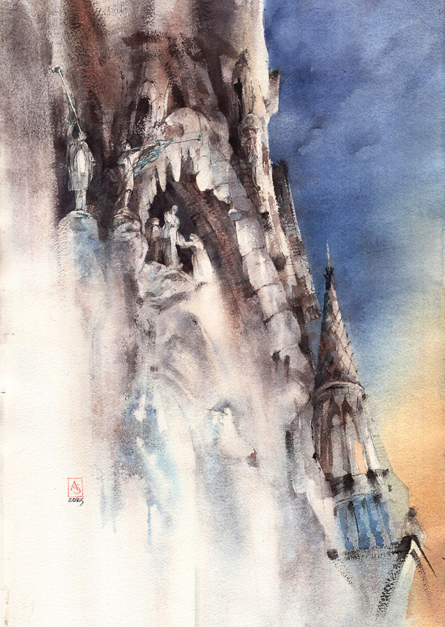 Lords of Sand Castle, 38x56 cm, available