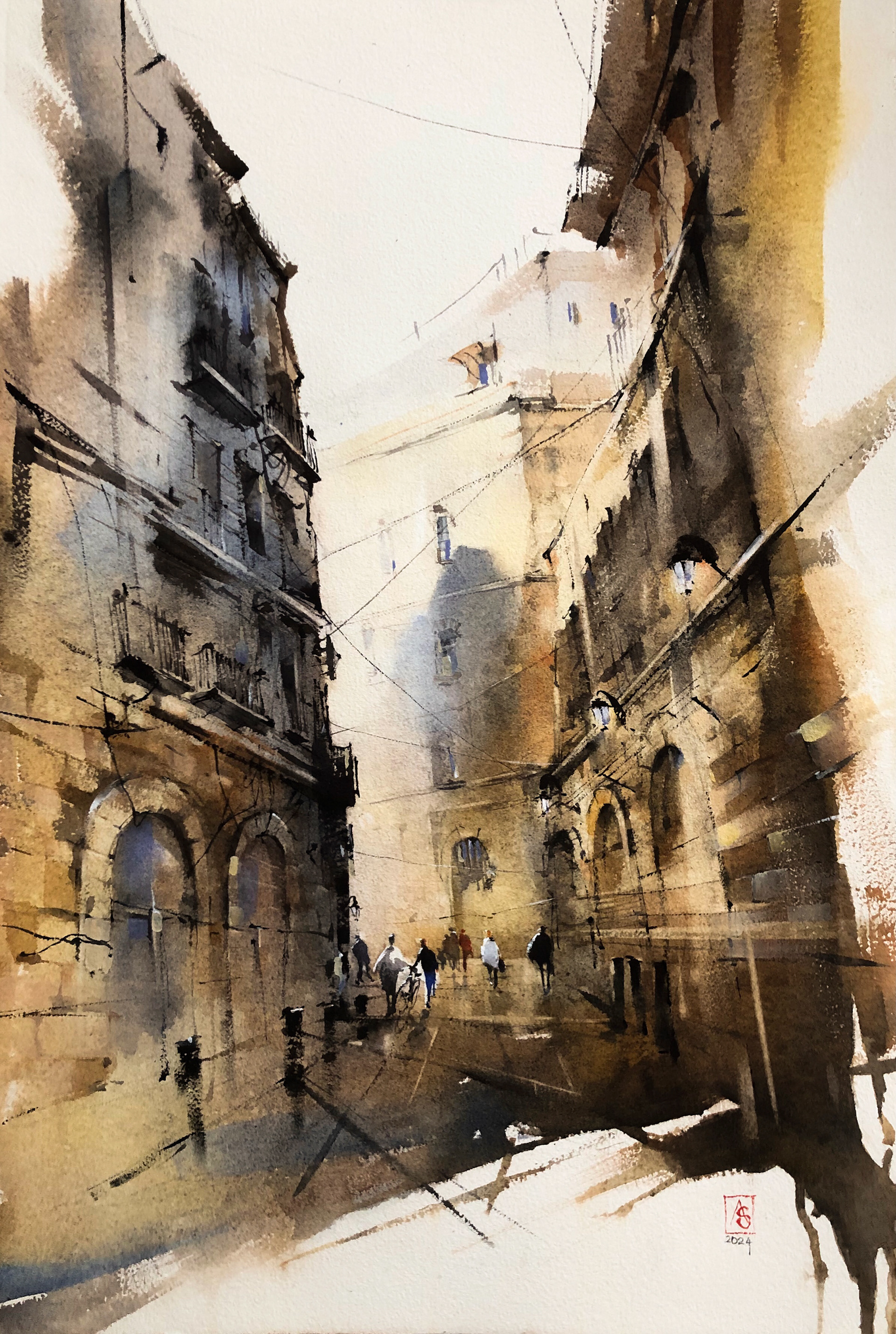Old Jerusalem, 38x56 cm, available
