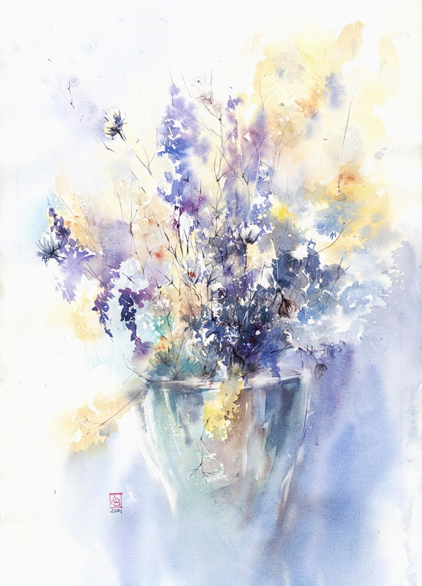 Summer Meditation, 38x56 cm, sold