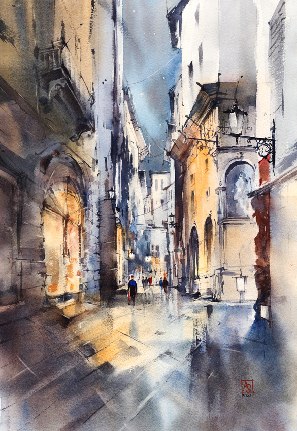 Twilights After The Rain, 38x56 cm, sold