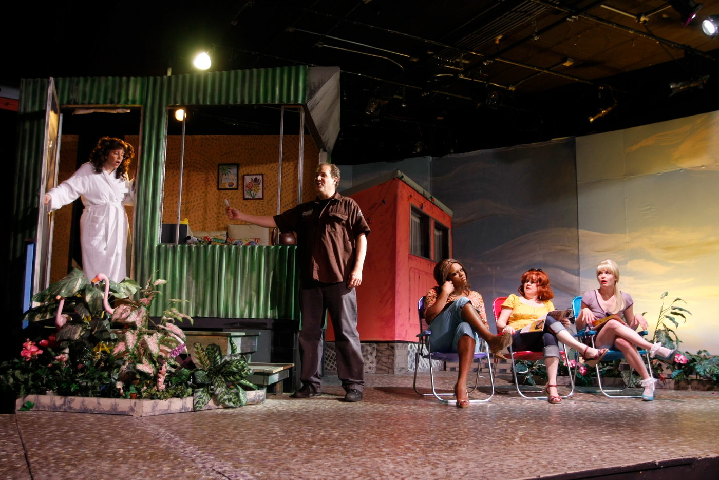 Agoraphobic Jeannie, can't bring herself to leave her trailer for the Icecapades.