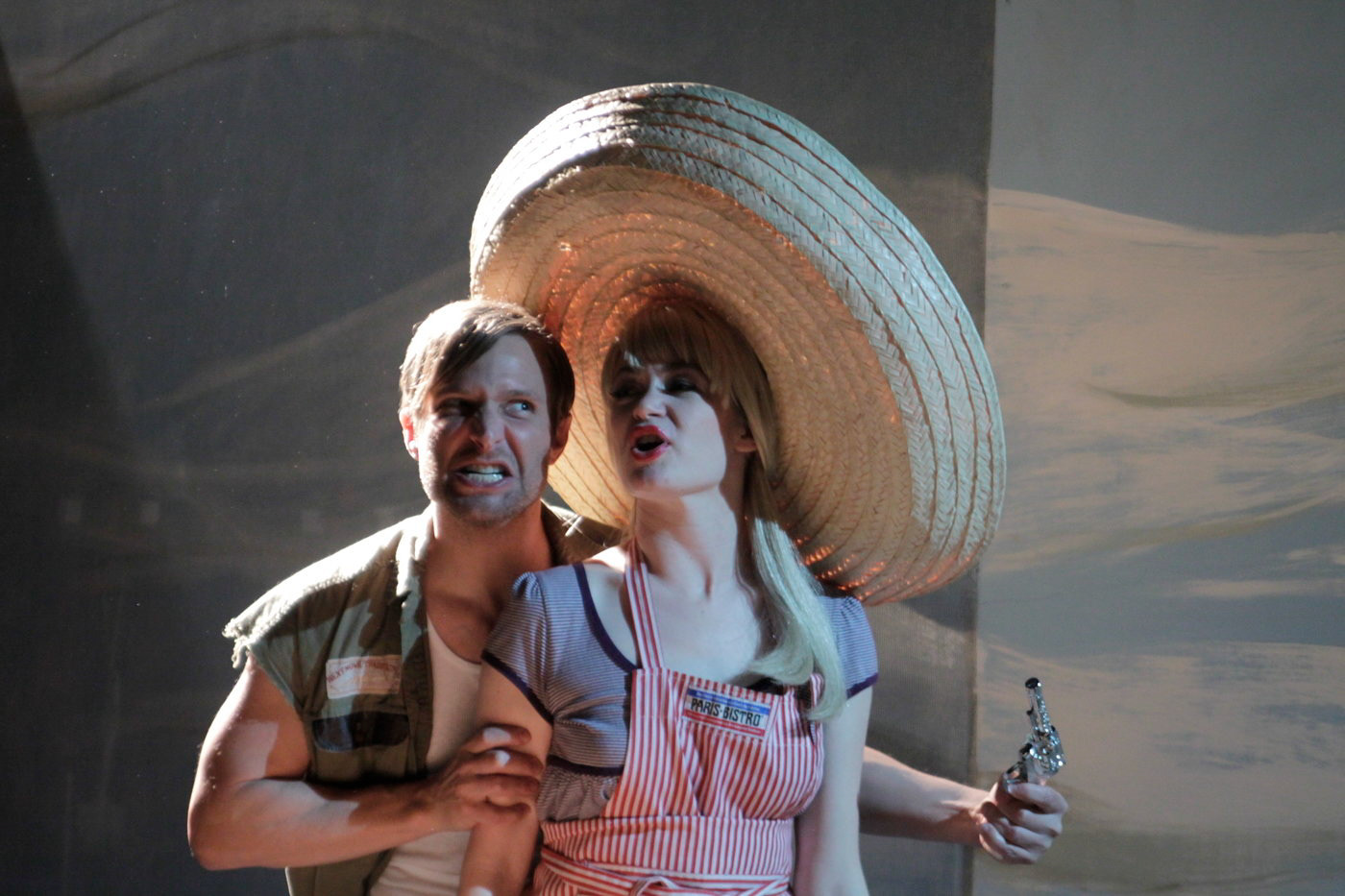 Tina at the Flan stand," tell me where she is!"