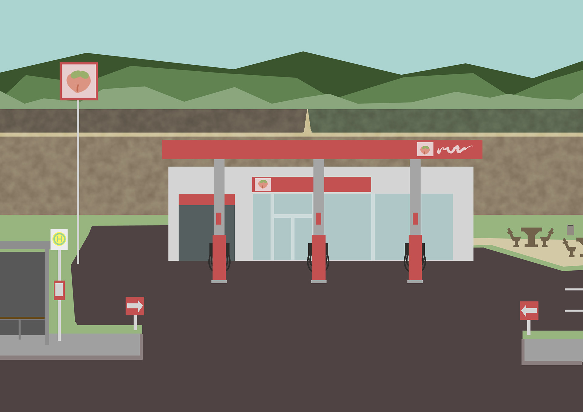 Gas station