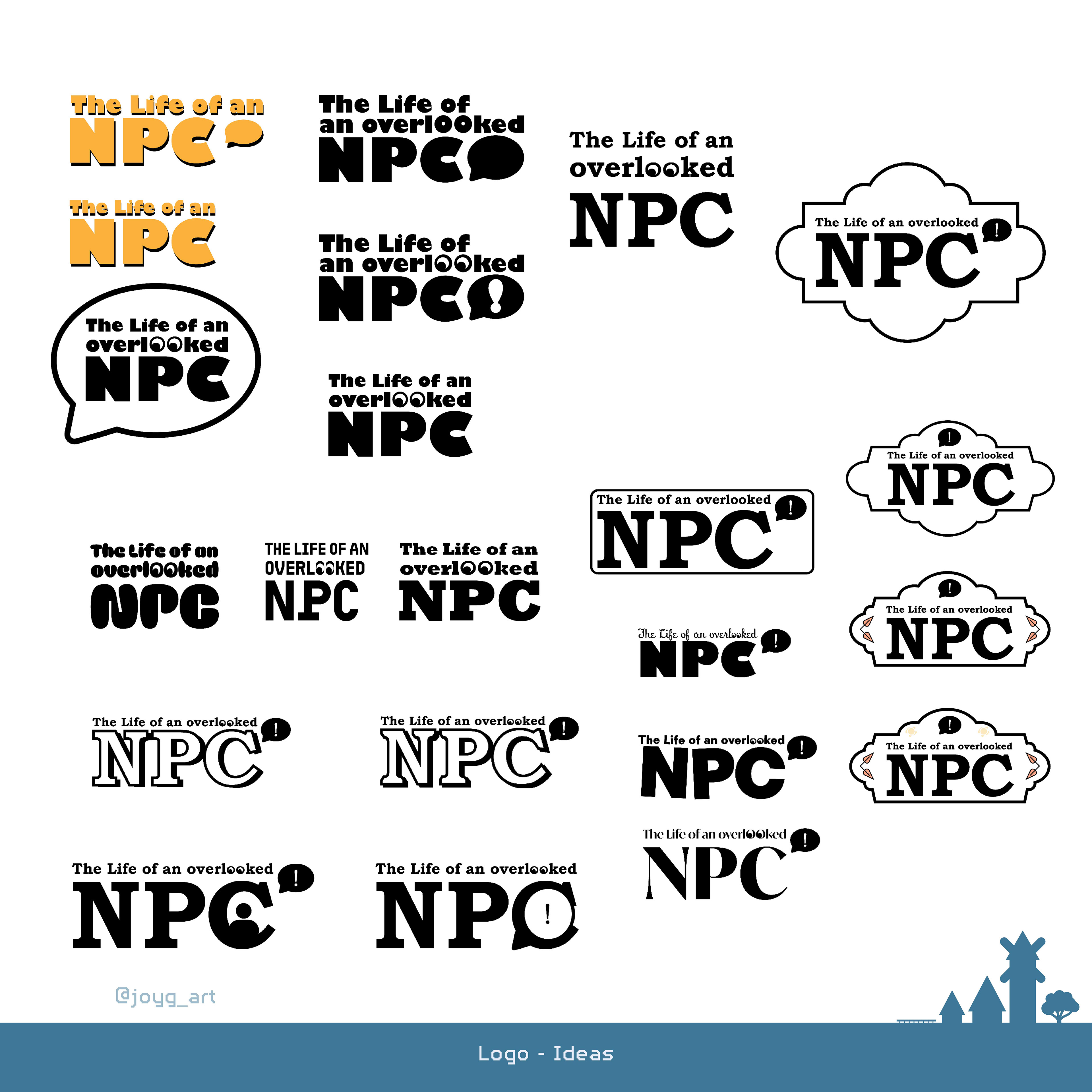 I really liked the minimalist and goofy approaches but they were not suitable for the game world.