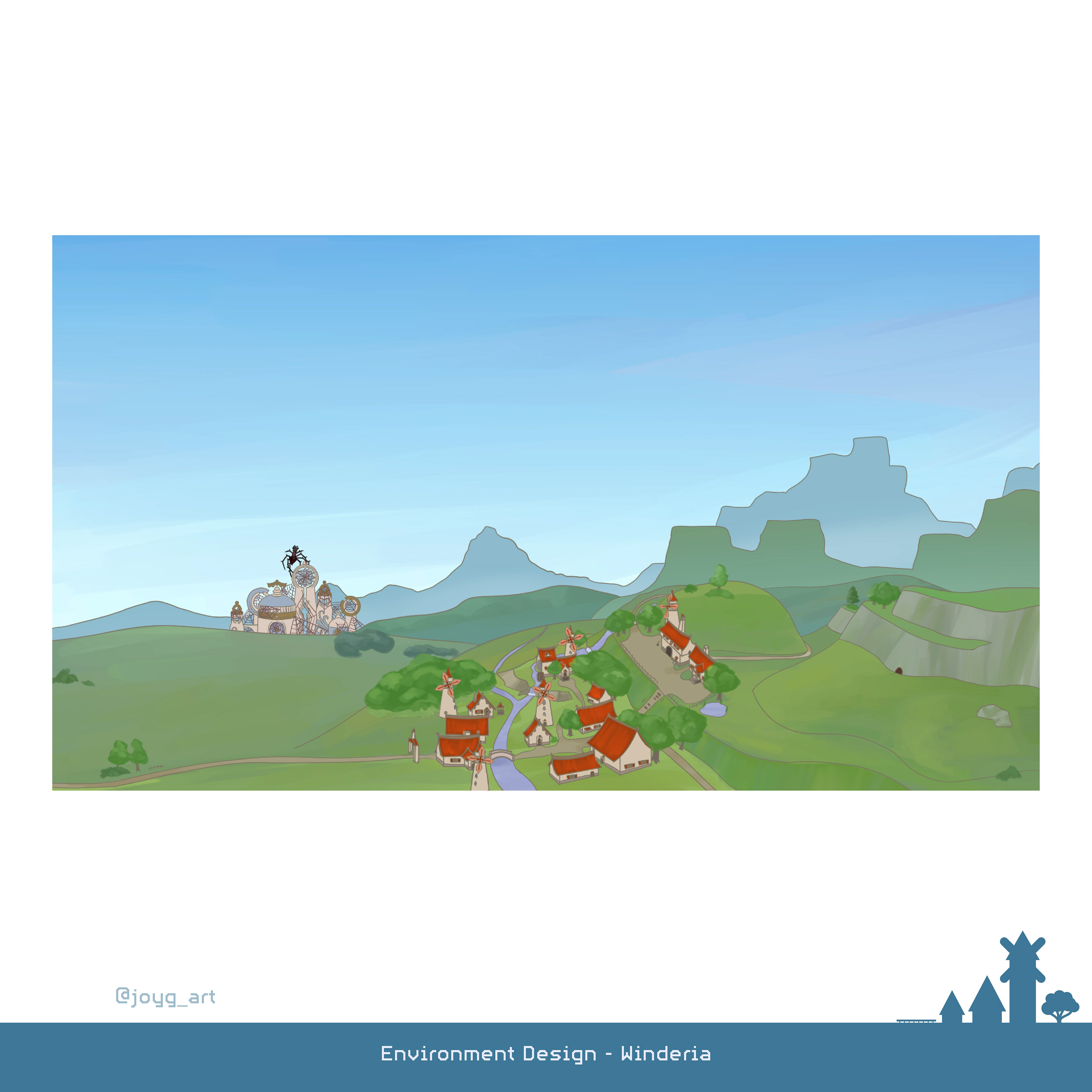 I tried to design a typical Game World. It was also important to clearly see the Dungeon.