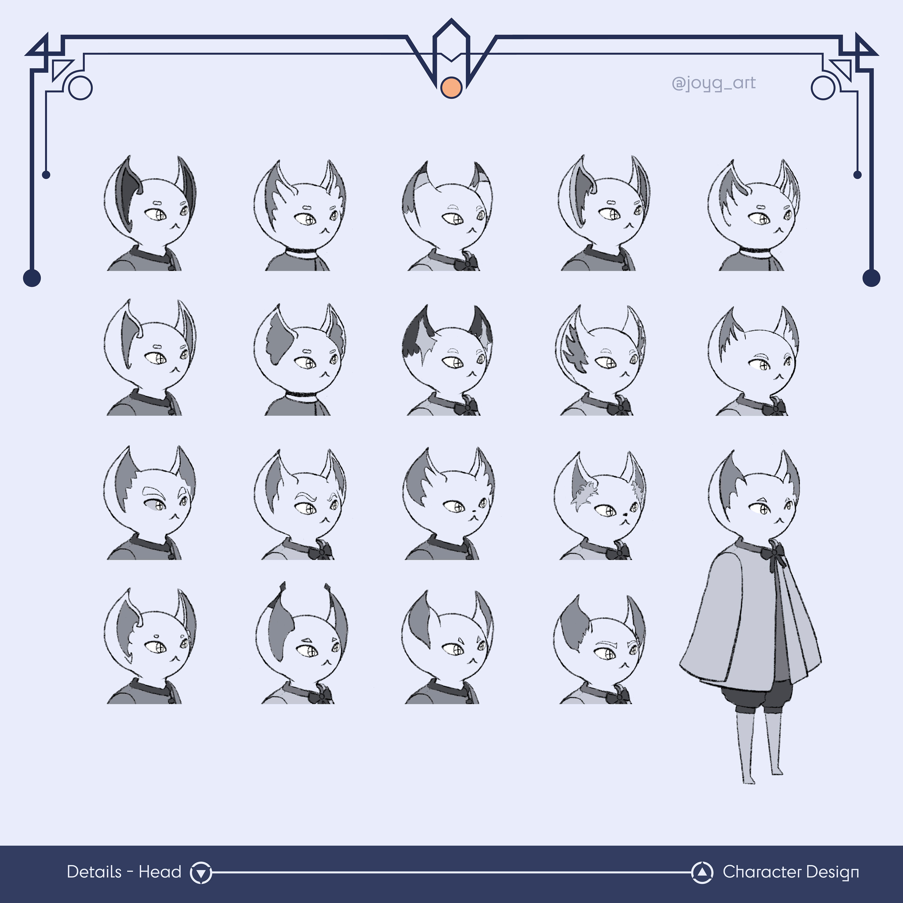 Designs for different head shapes