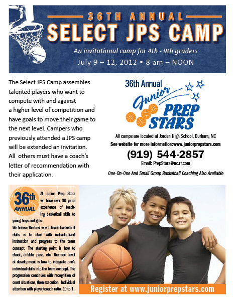 Flyer for camp front