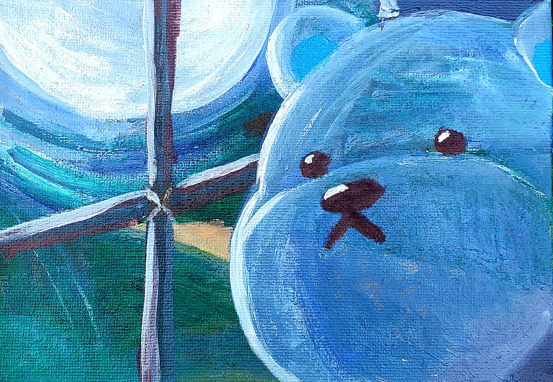 "moonlight", acrylic on canvas panel, 2023