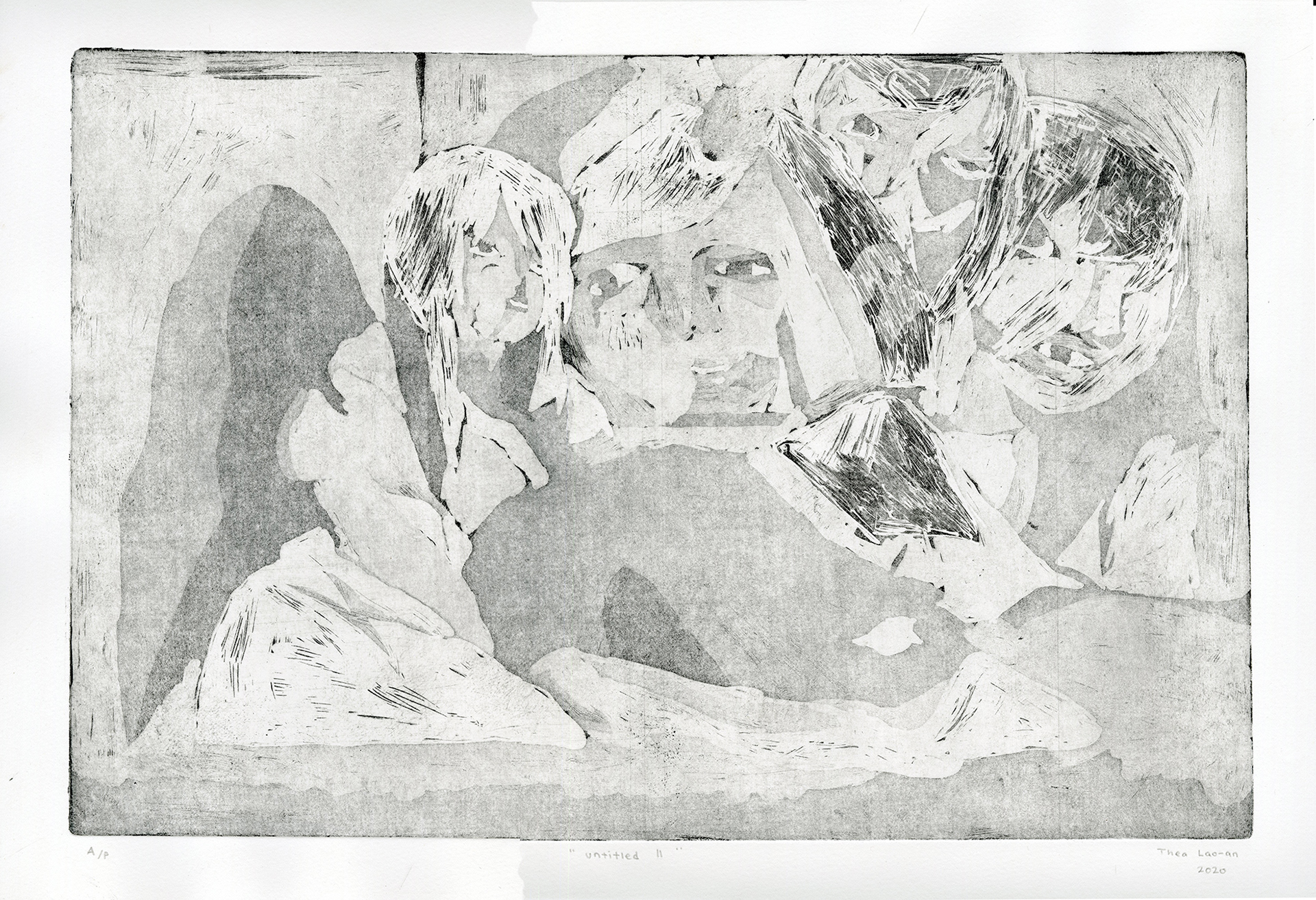 "untitled II", aquatint/etching, 2020