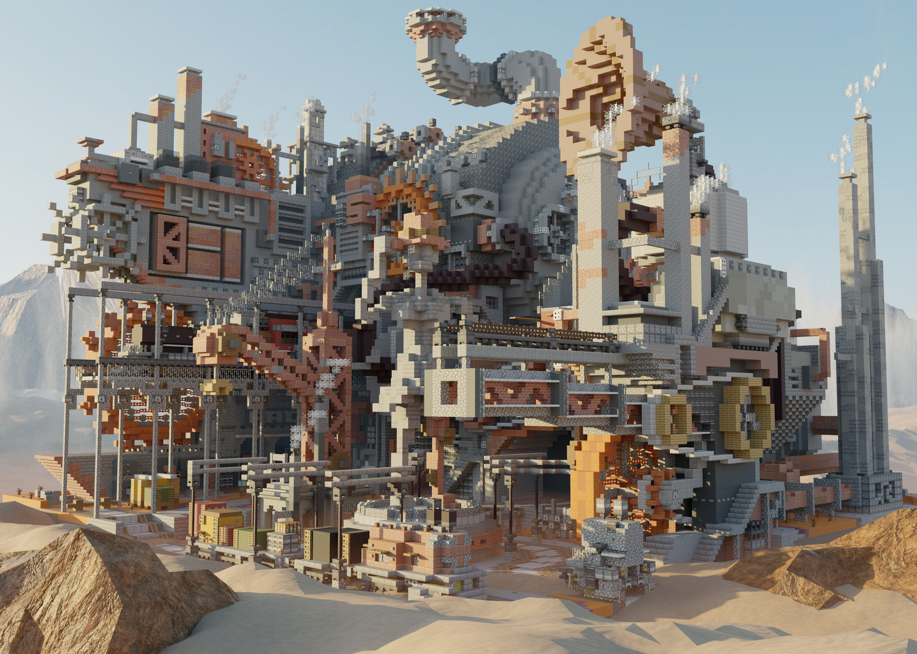 minecraft steampunk tower