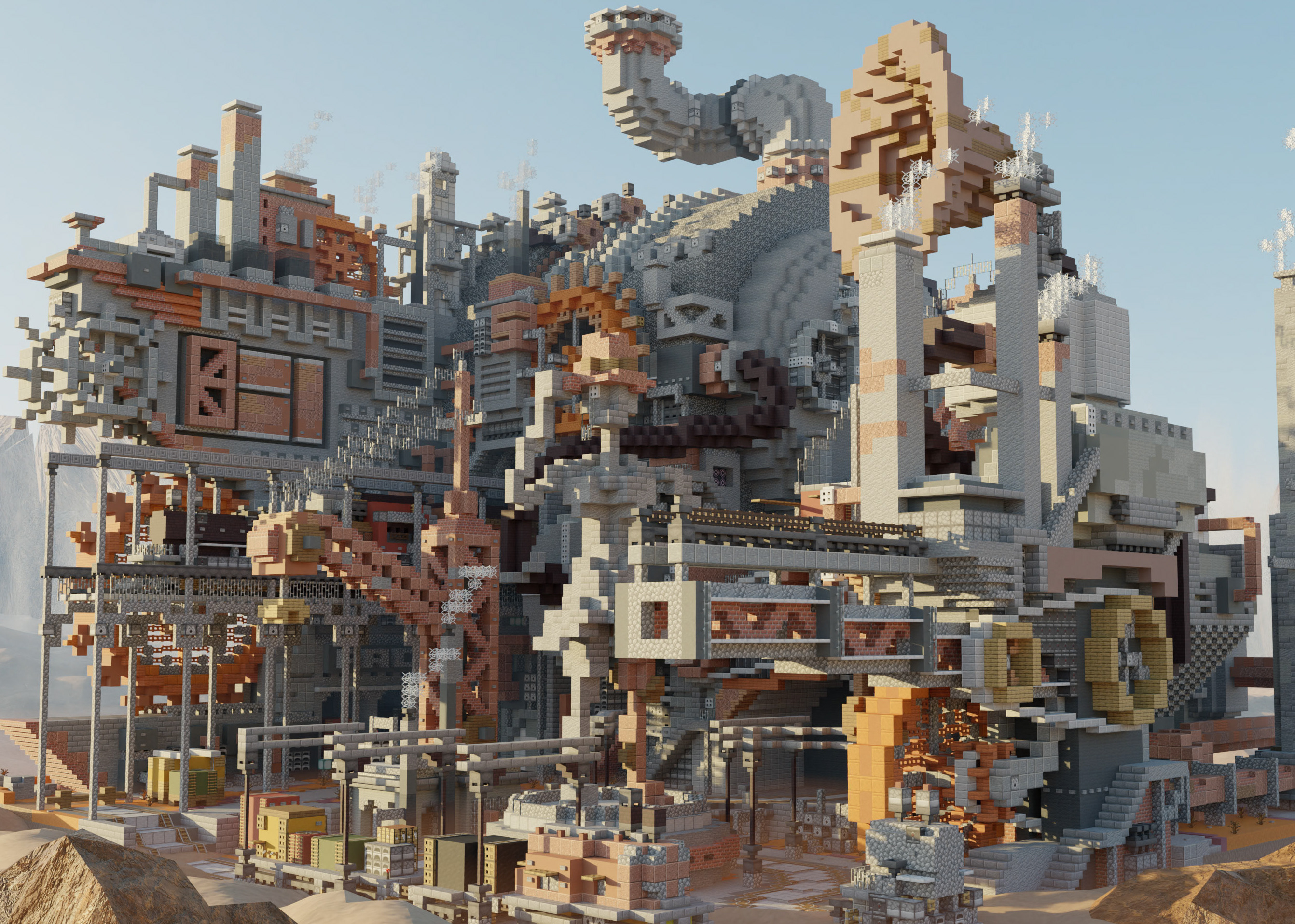 steampunk building minecraft