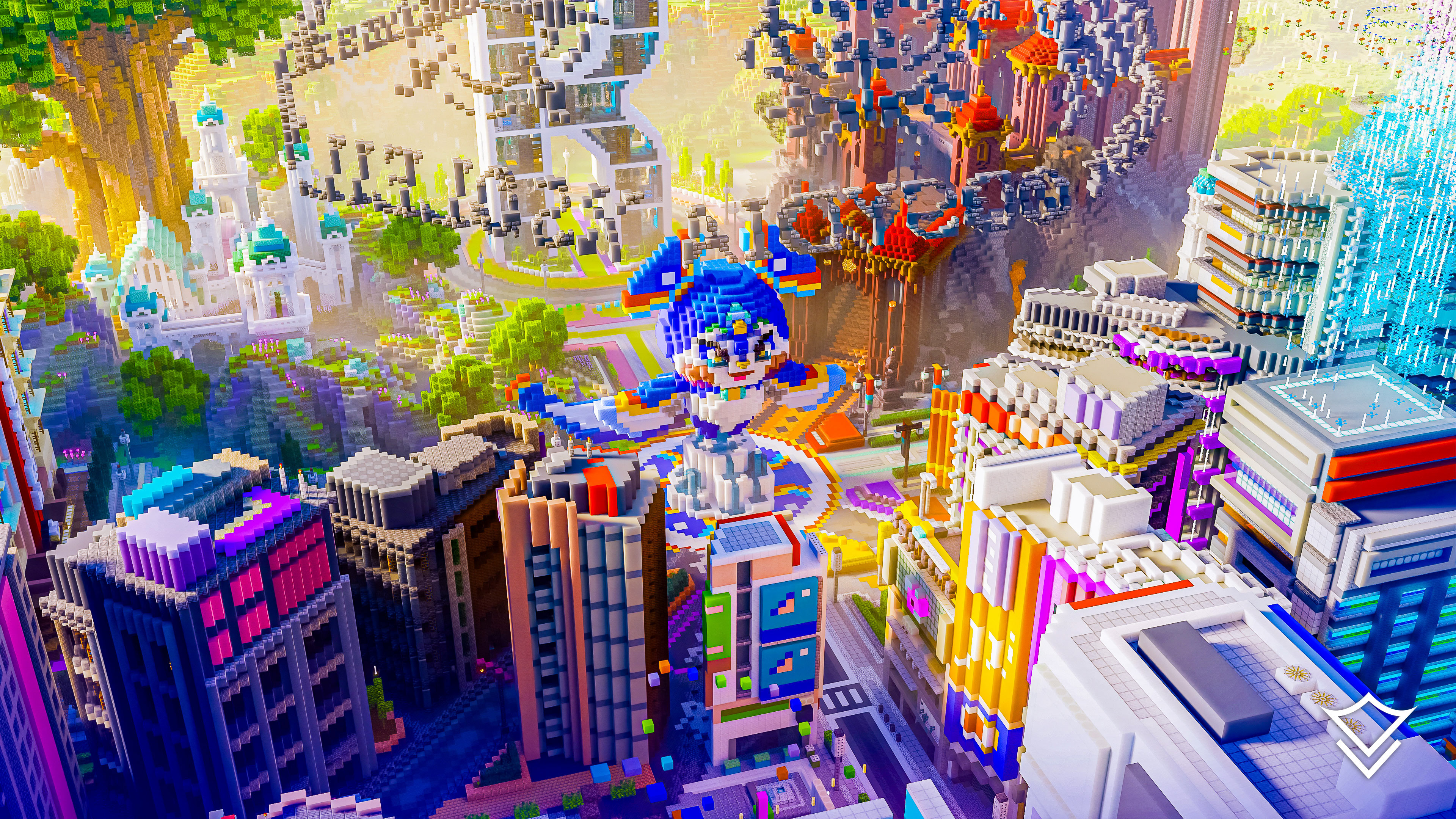 LEGO Minecraft build takes on an otherworldly End City