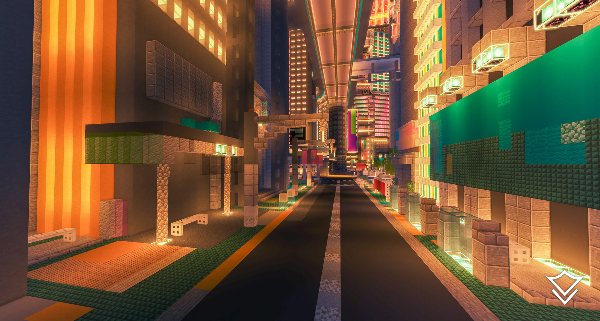 Cyberpunk city minecraft фото 94