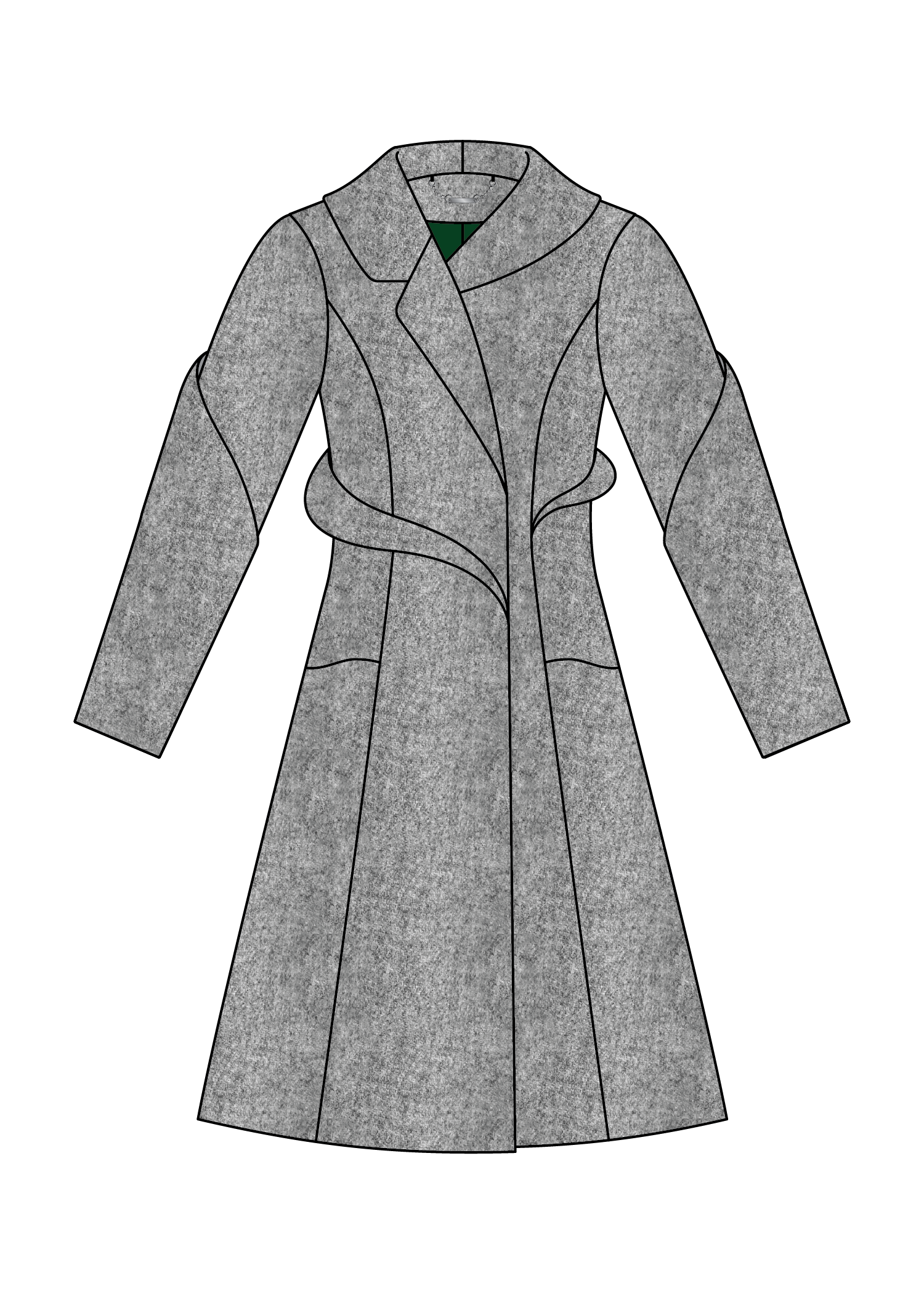 Wool Coat Front