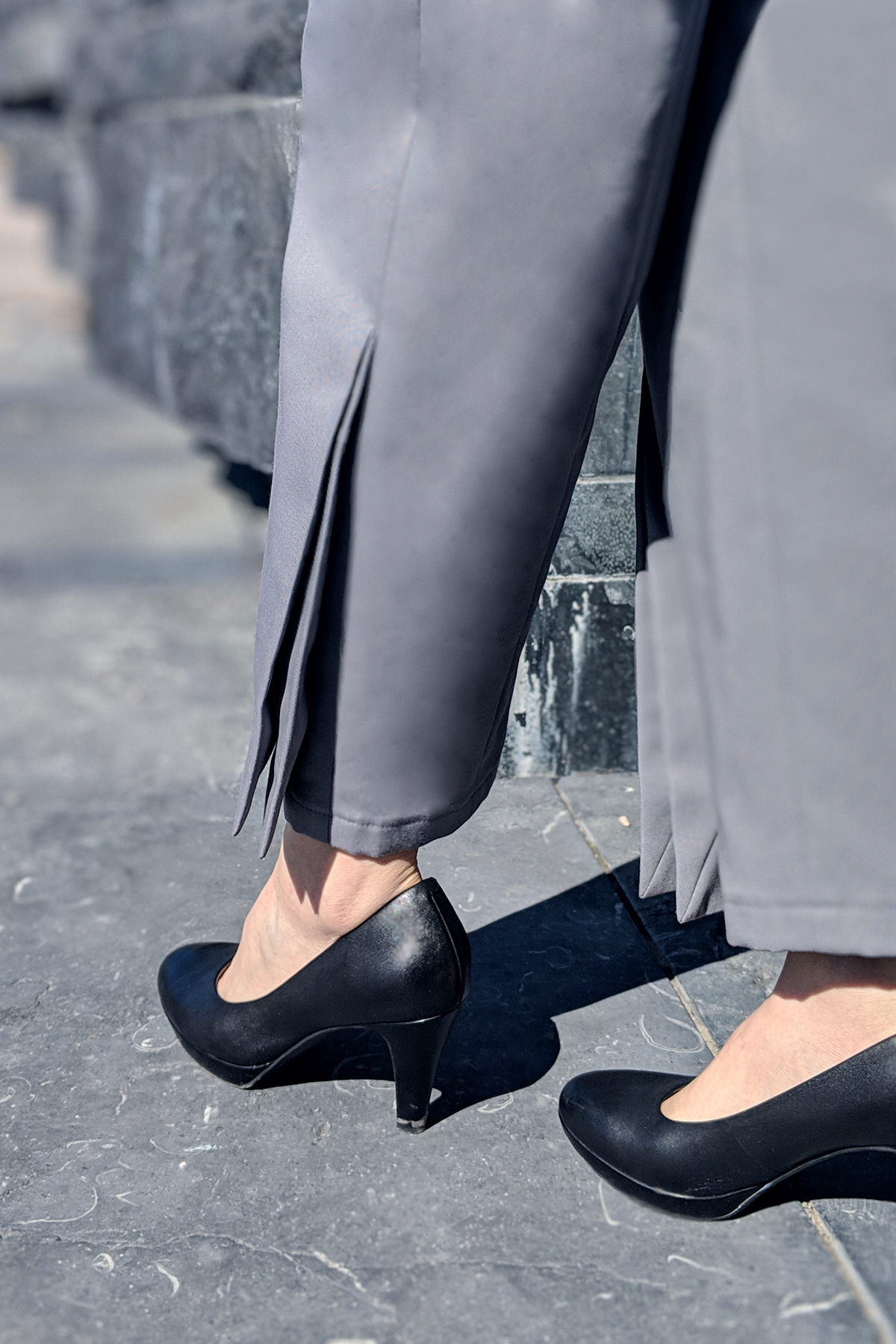 Coordinates Pants Accordion Pleat Details
