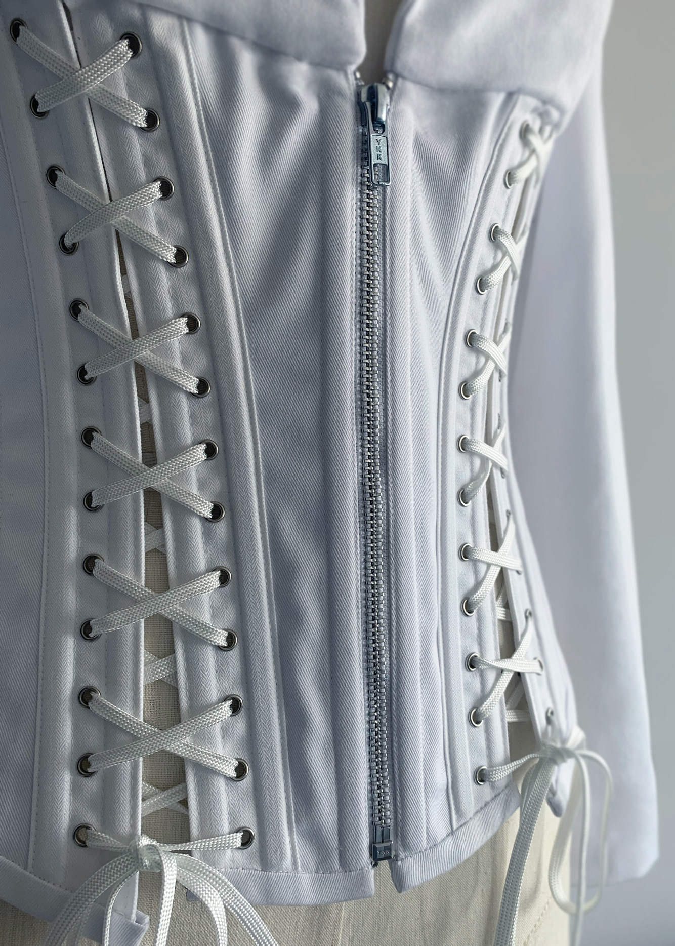Corset Jacket Front Closure Closed