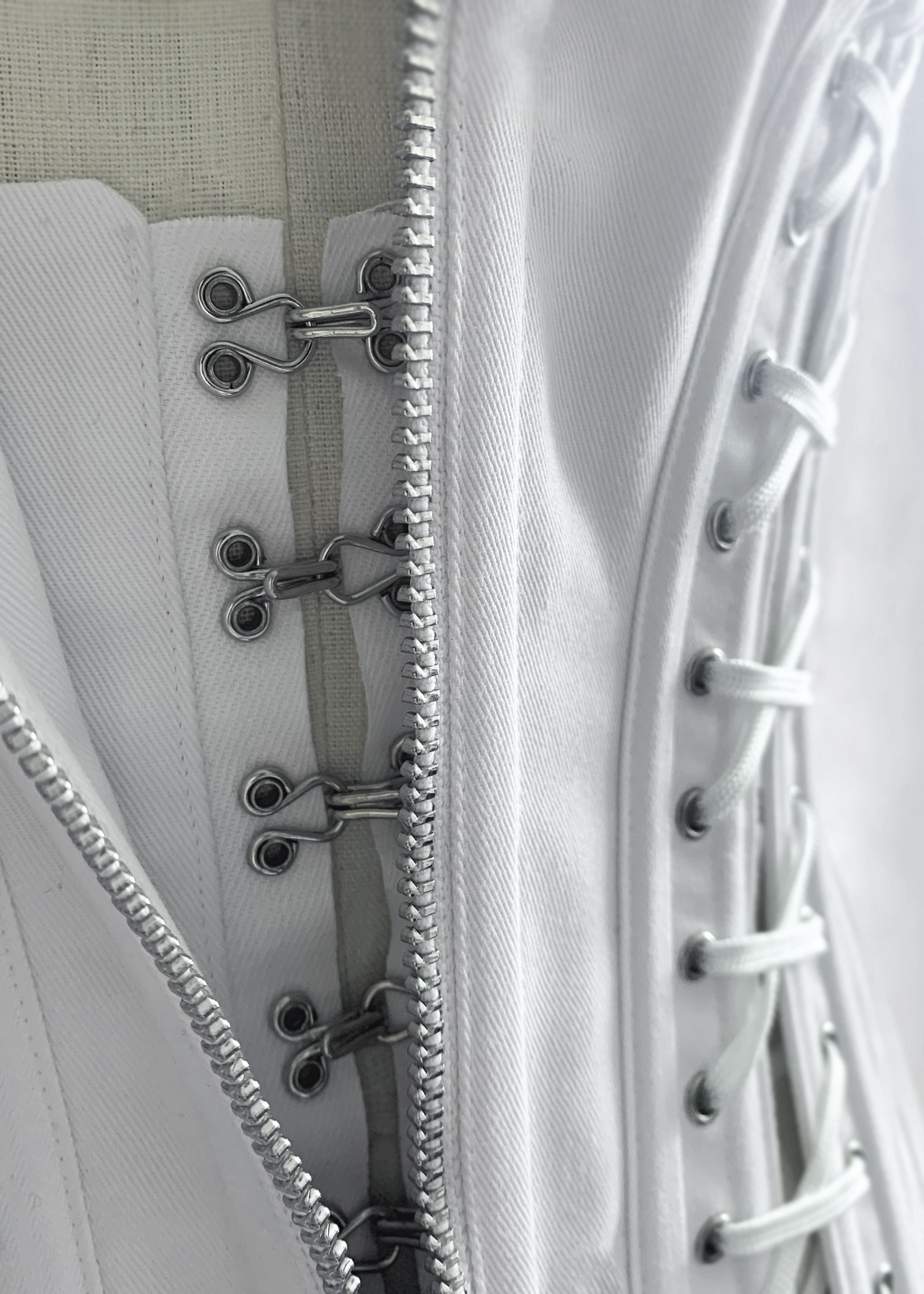 Corset Jacket Front Closure Detail