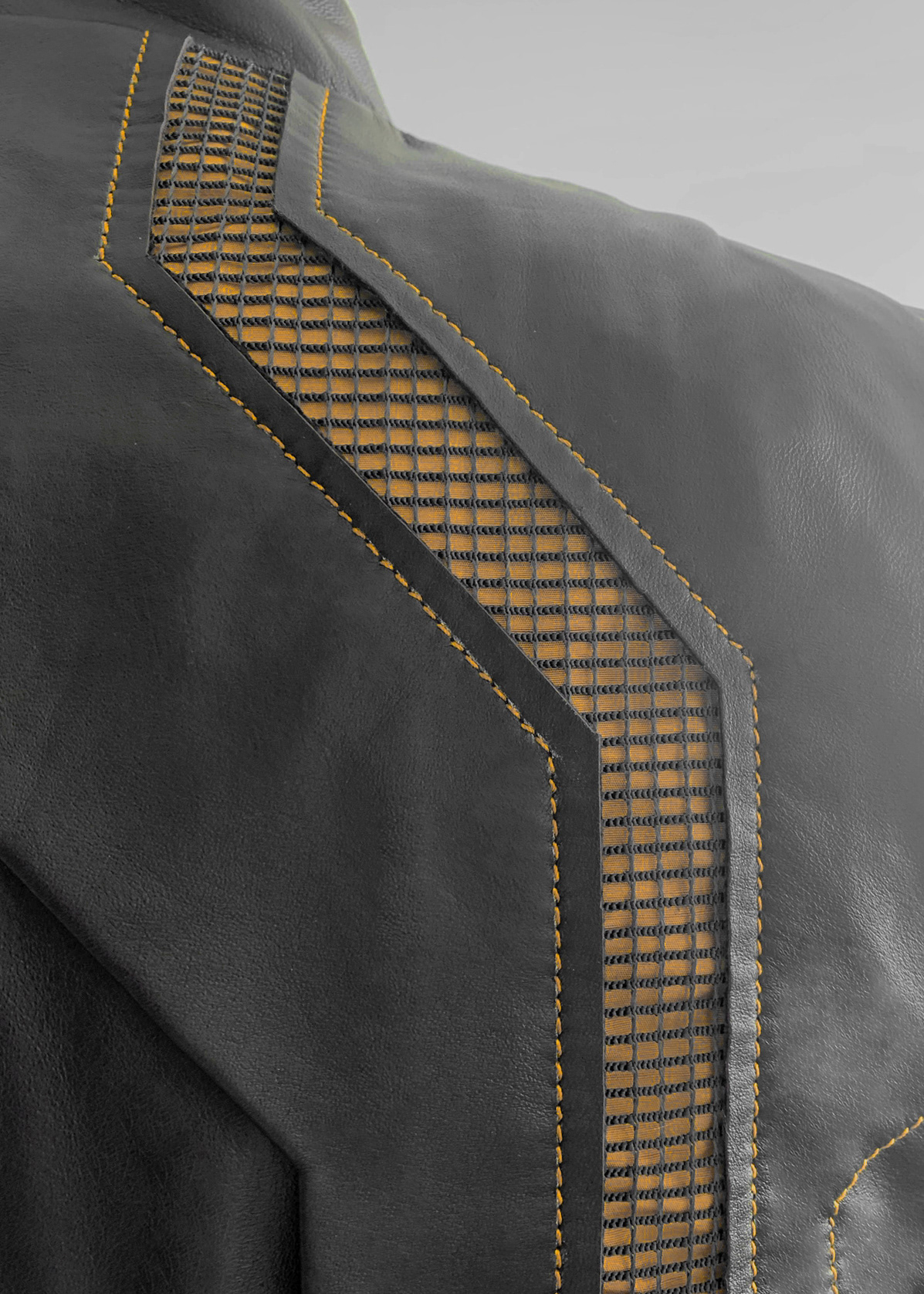 Leather Jacket Back Detail