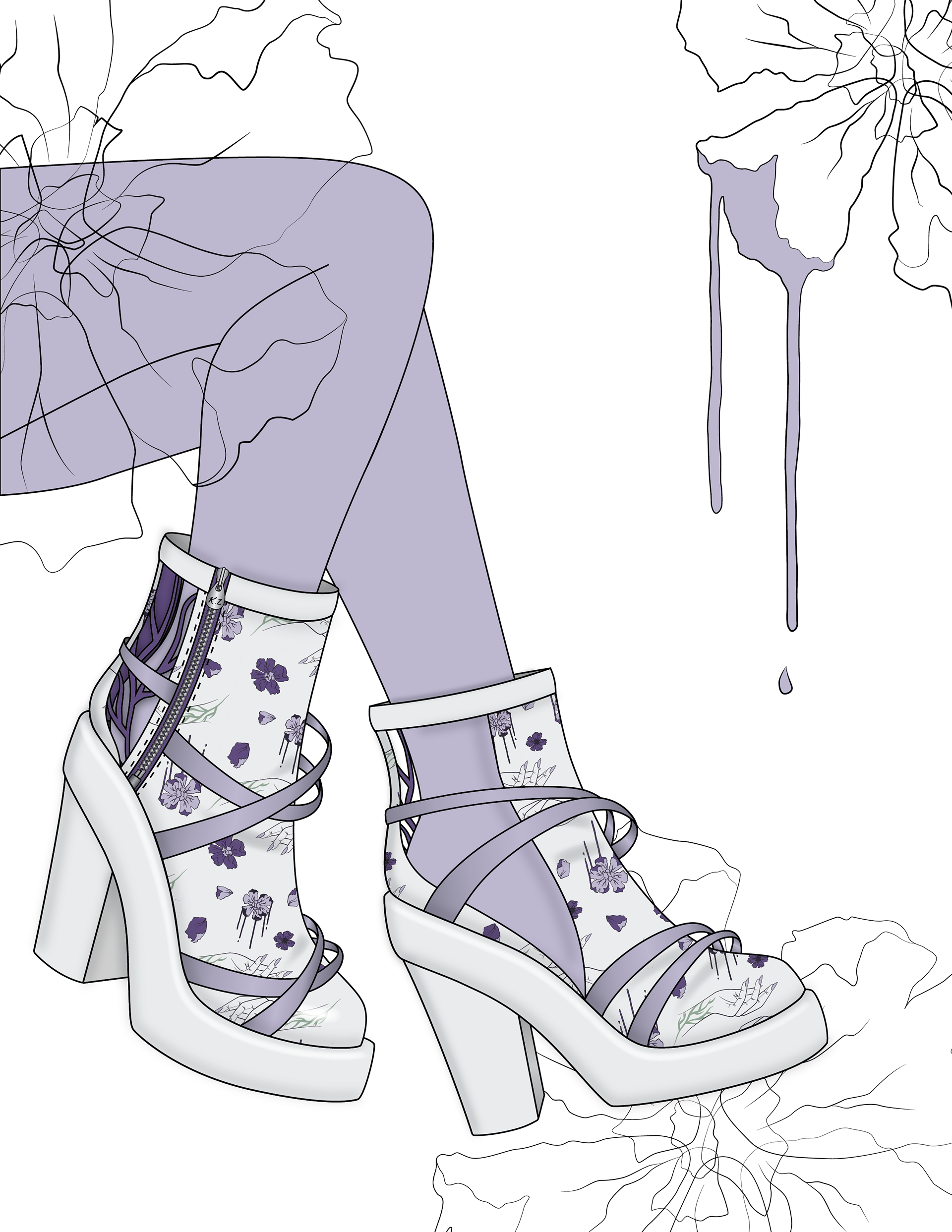 Vines / Veins - Apothecary Chunky Boots