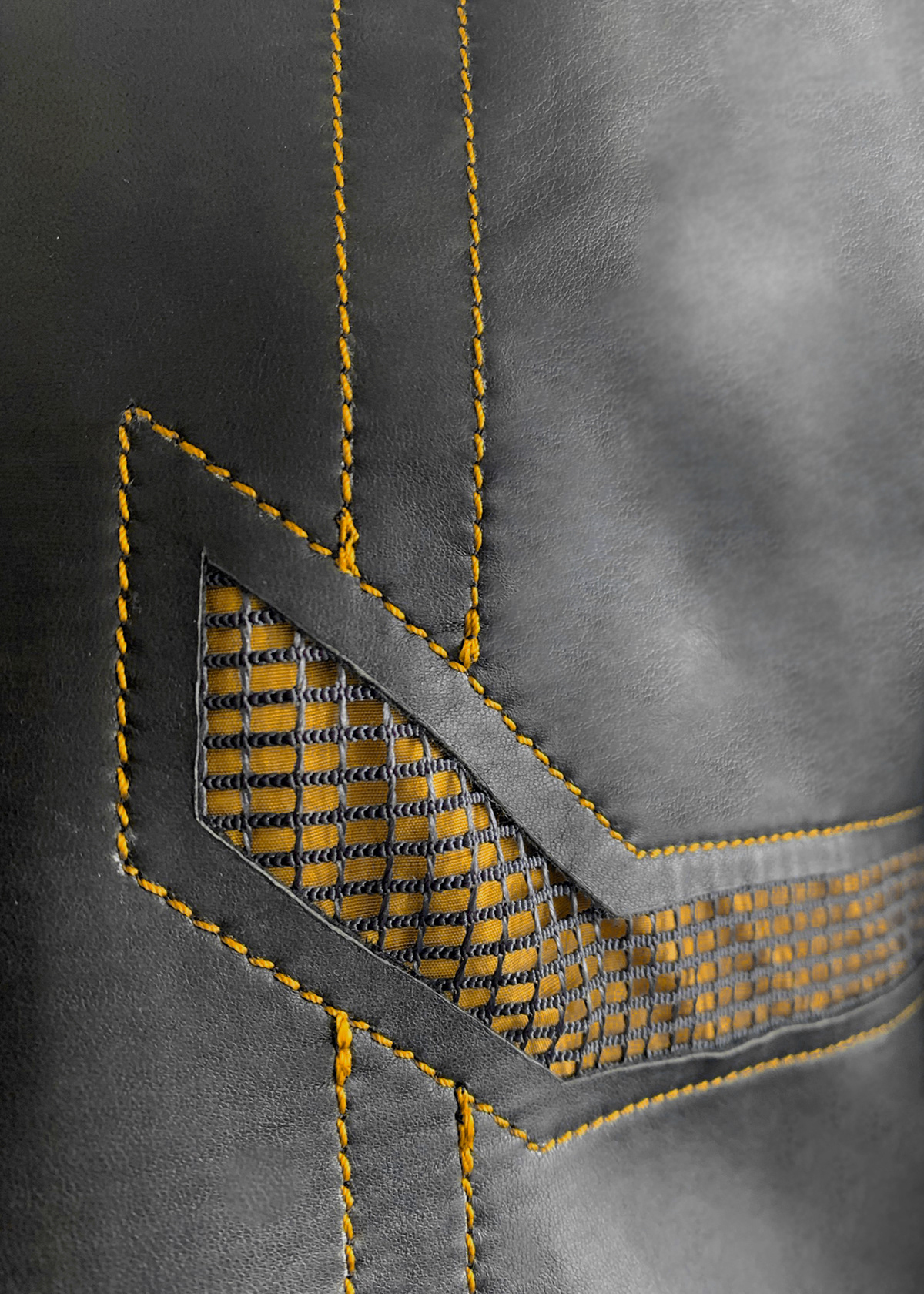 Leather Jacket Front Detail