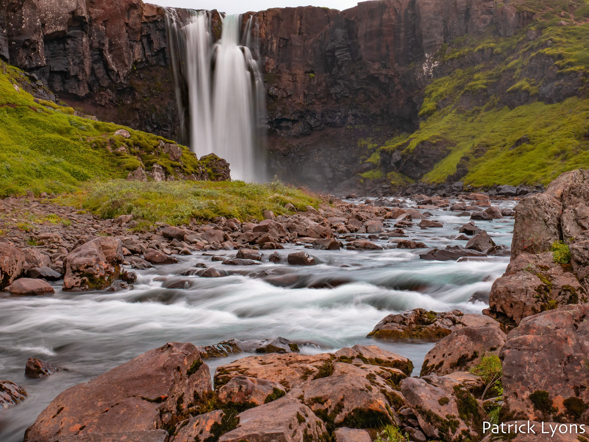 Gufufoss waterfall in Iceland