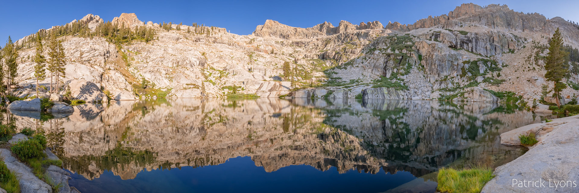 Panorama of Emerald Lake in Sequoia National Park