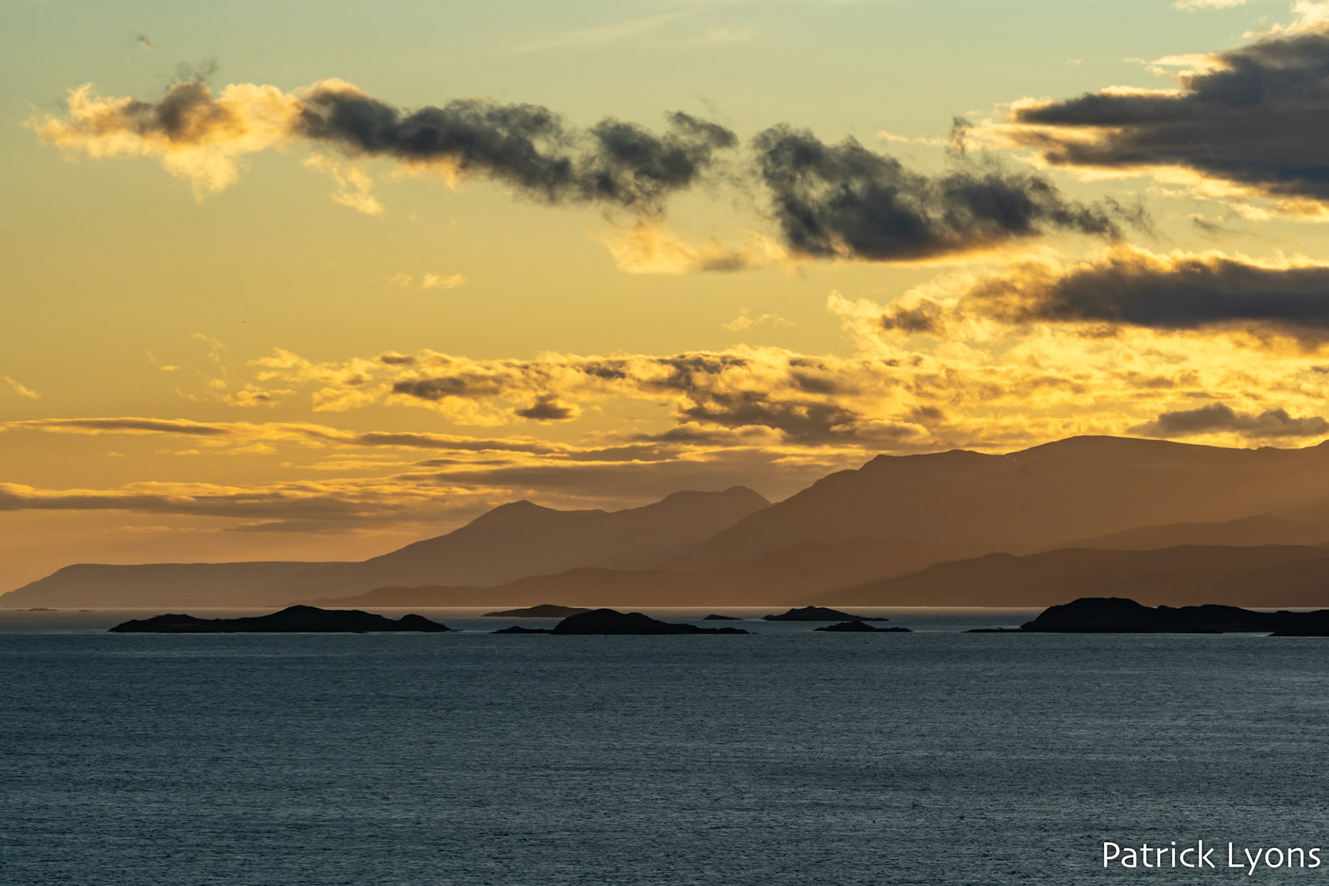 Sunrise on the Beagle Channel