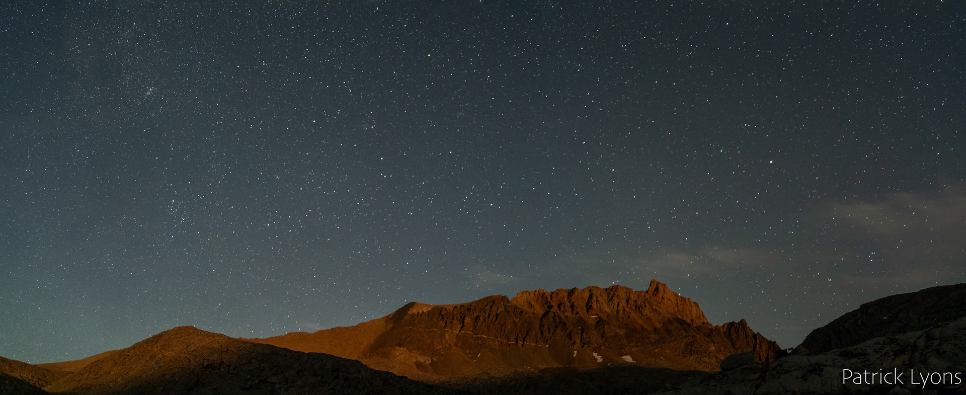 Starry sky over Mount Humphreys