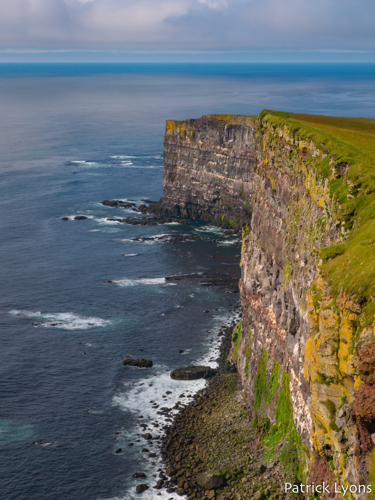 Látrabjarg cliffs in West Fjordlands of Iceland