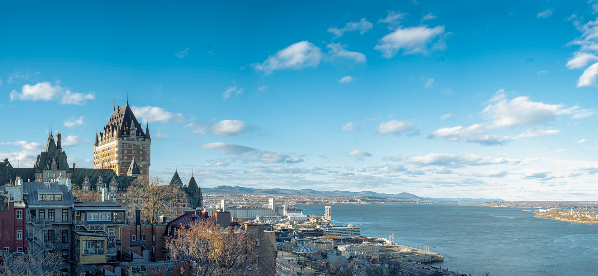 Fairmont Le Chateau Frontenac and St. Lawrence River
